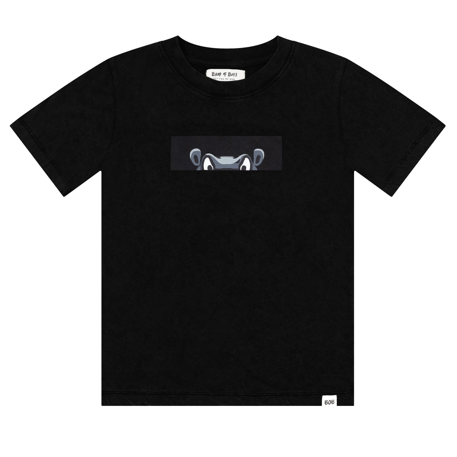Black Wash Hippo Tee