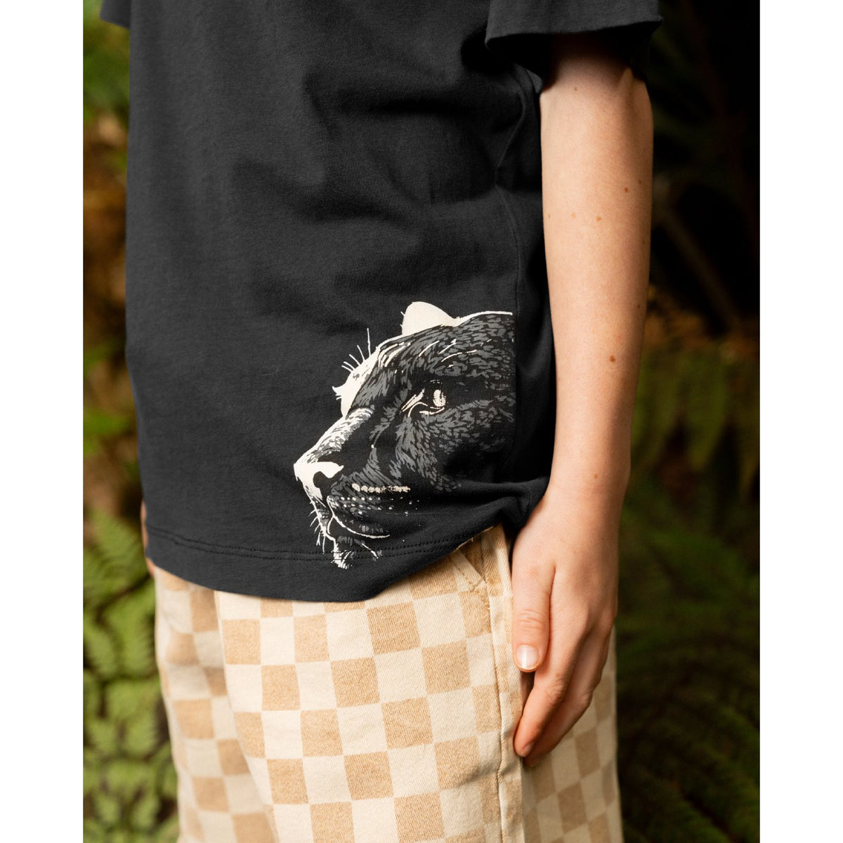 Black Wash Panther Tee