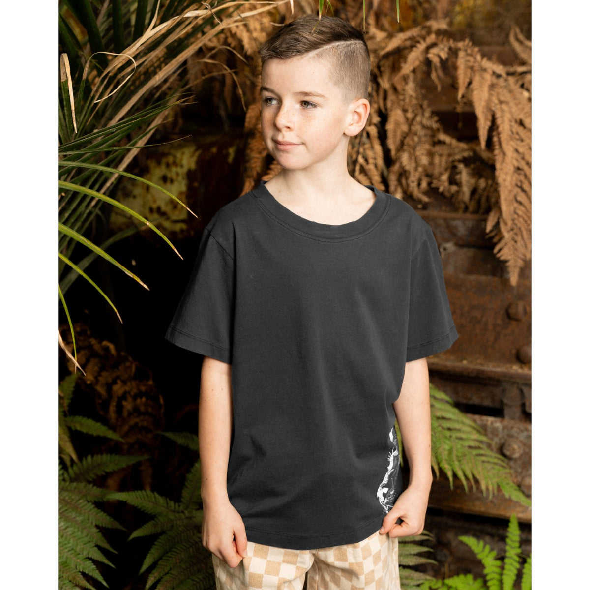 Black Wash Panther Tee