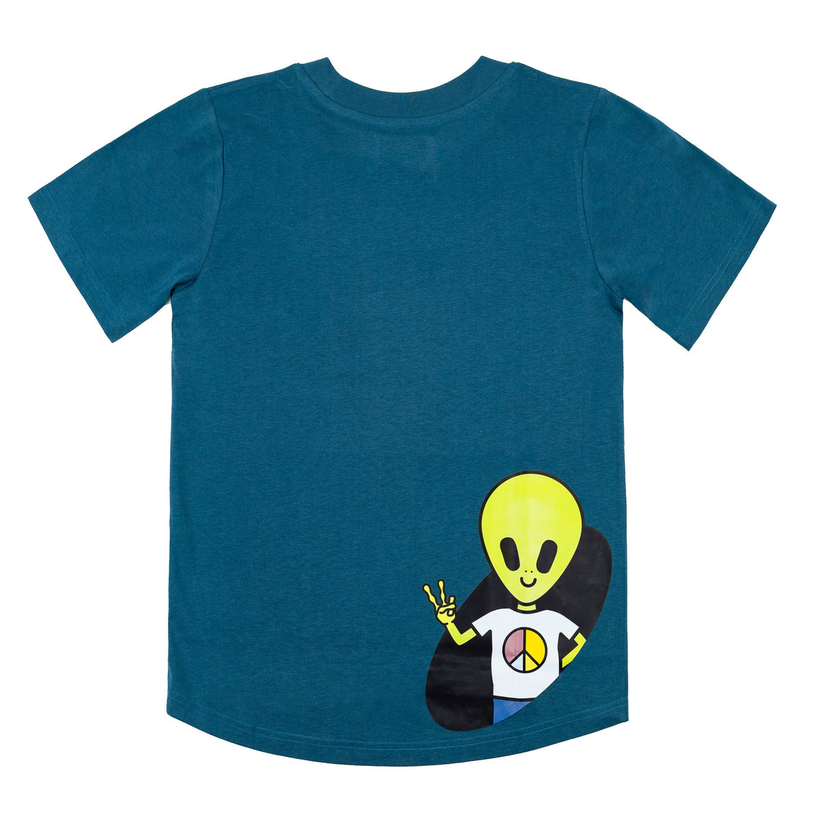 Blue Peaceful Alien Tee