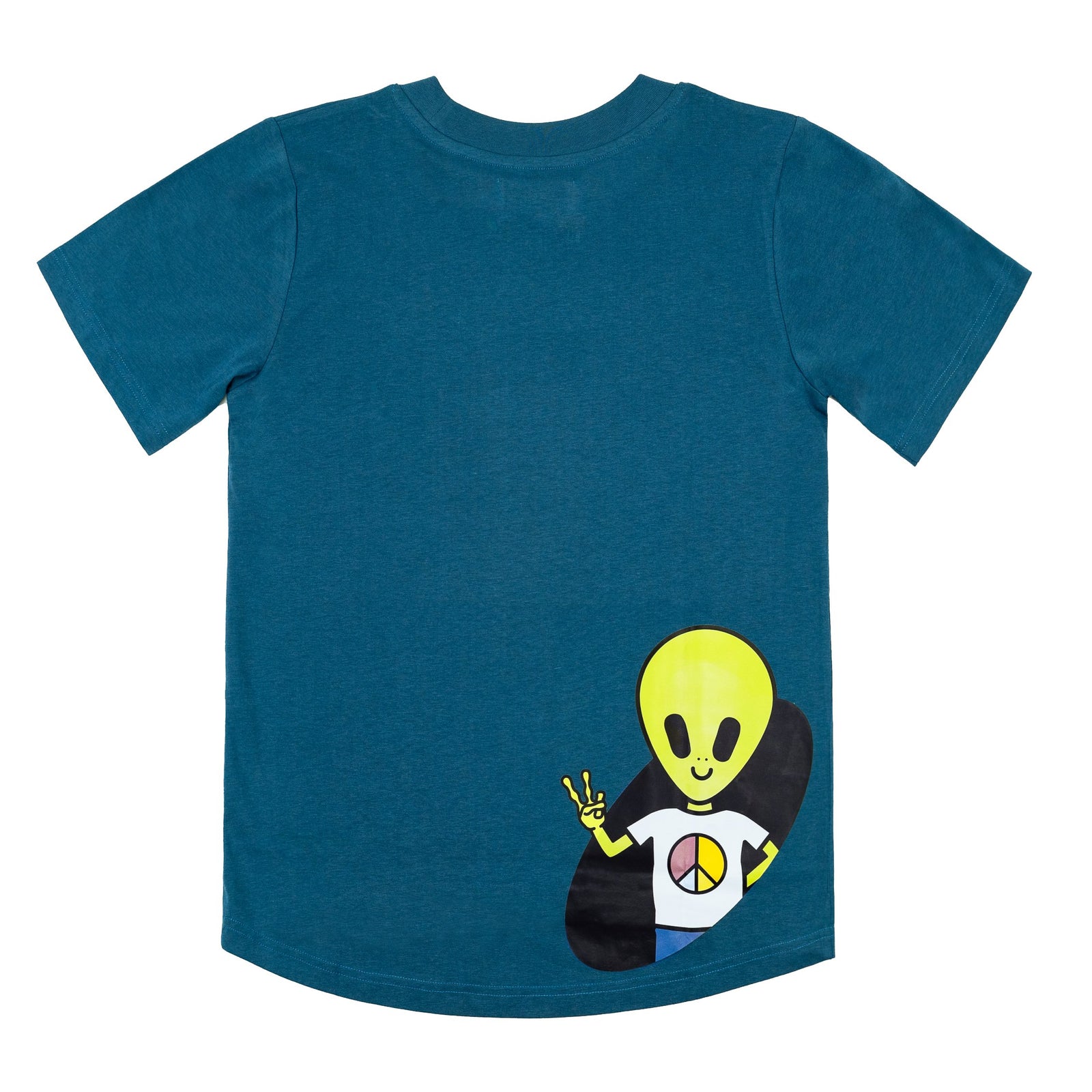 Blue Peaceful Alien Tee