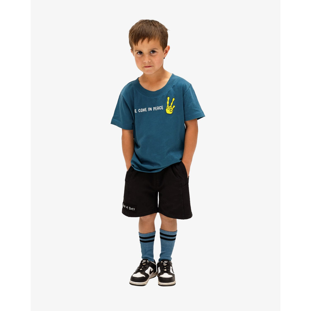 Blue Peaceful Alien Tee