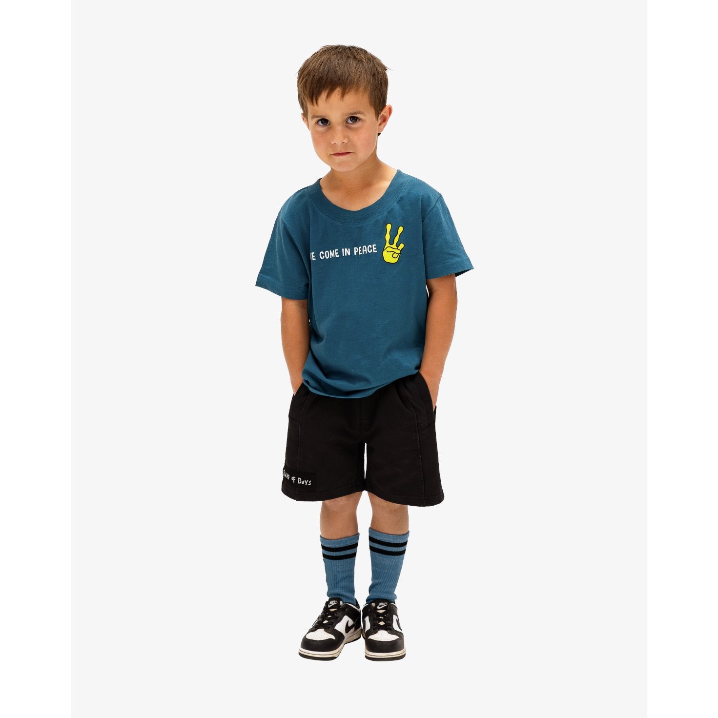 Blue Peaceful Alien Tee