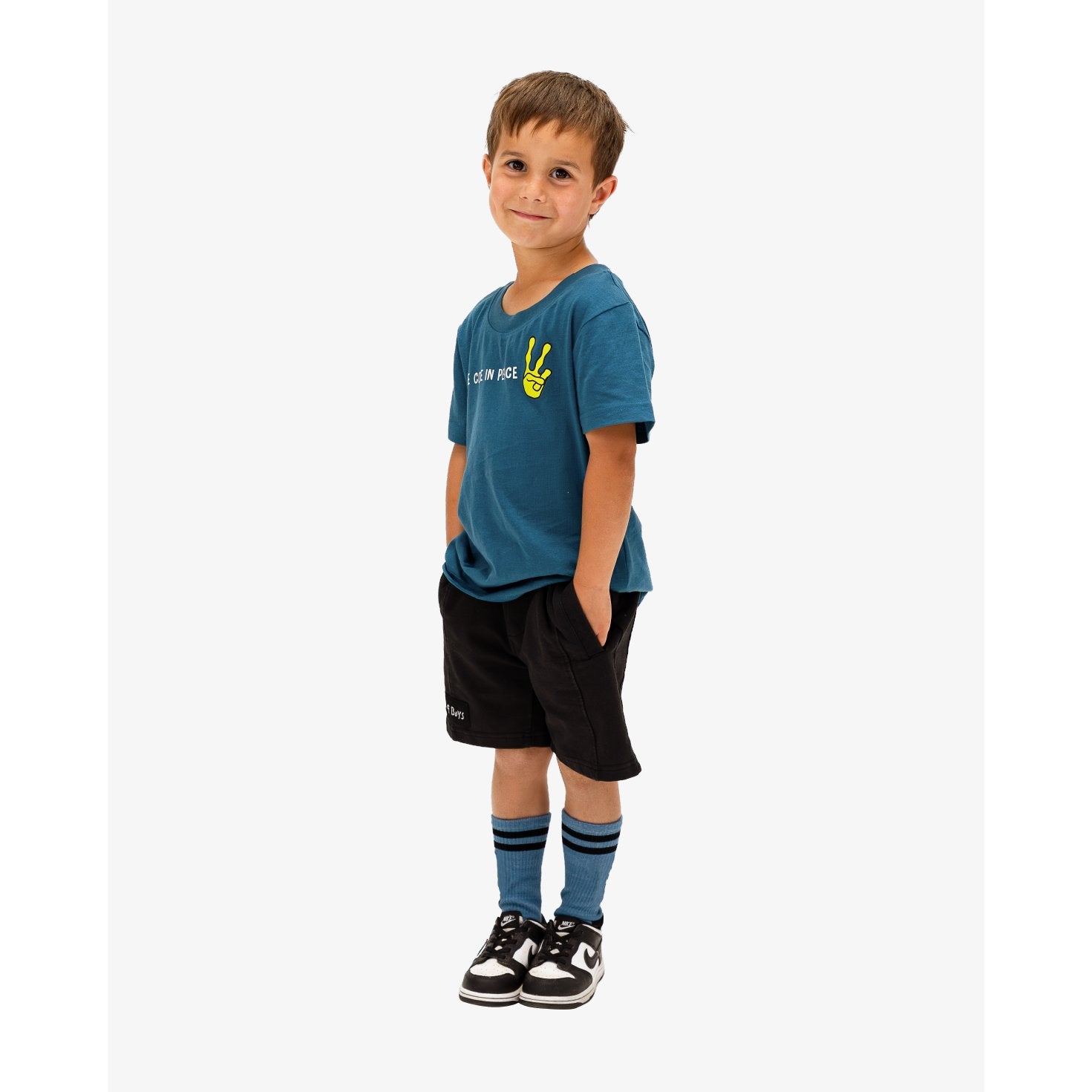 Blue Peaceful Alien Tee