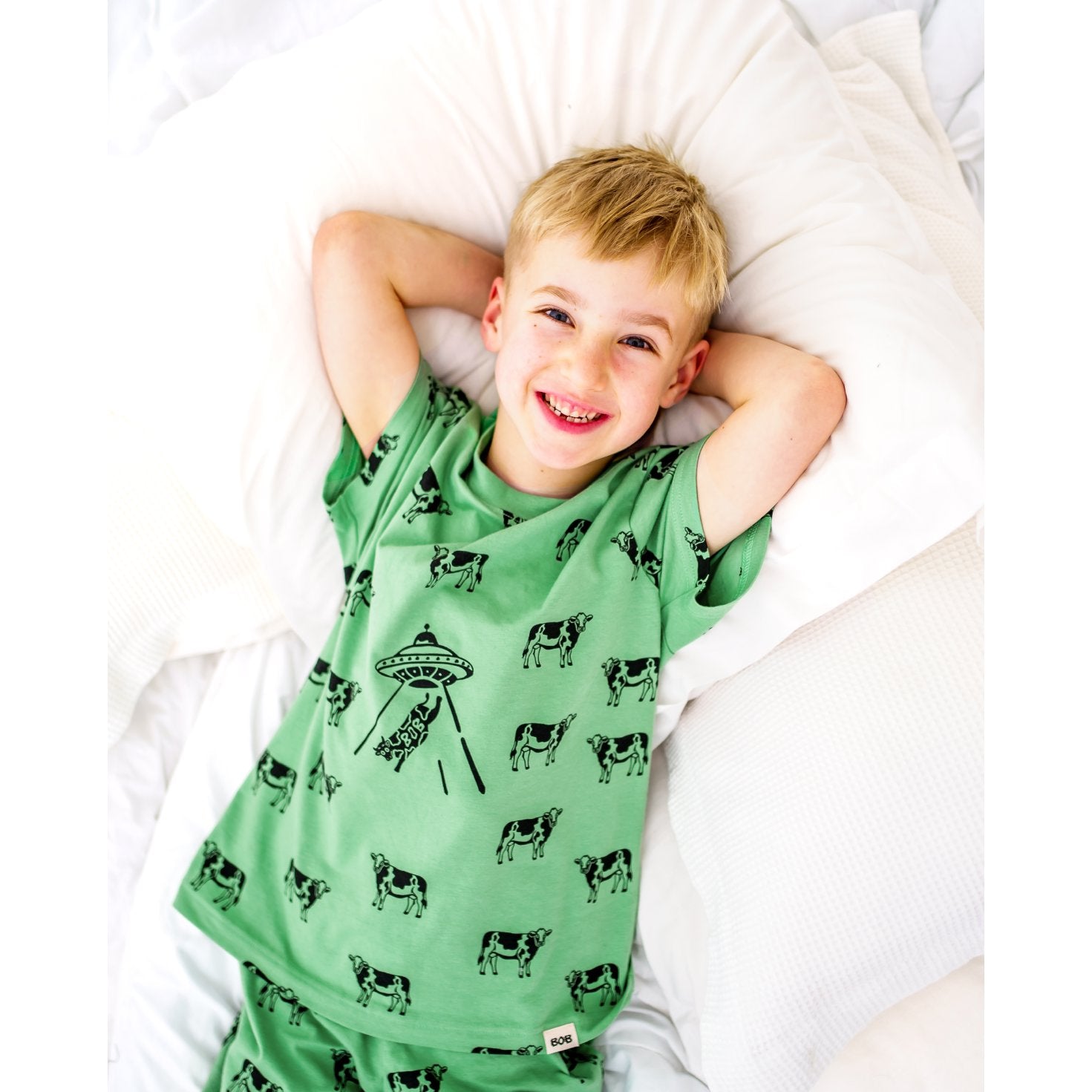Green Cow Alien Pyjamas