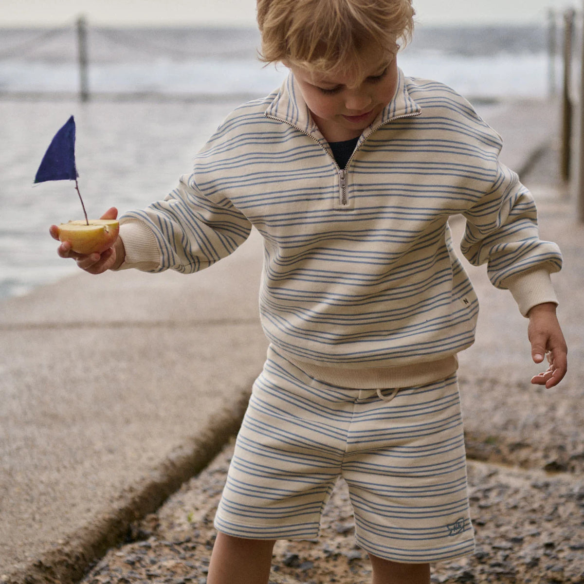 Jimmy Shorts Sweatshirting - Stripe Trio