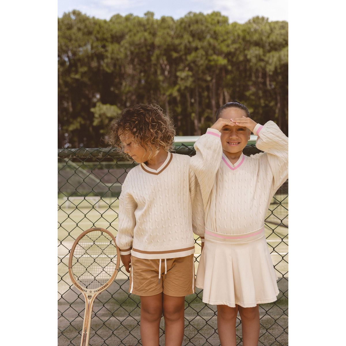 Courtside Tennis Shorts - Cinnamon