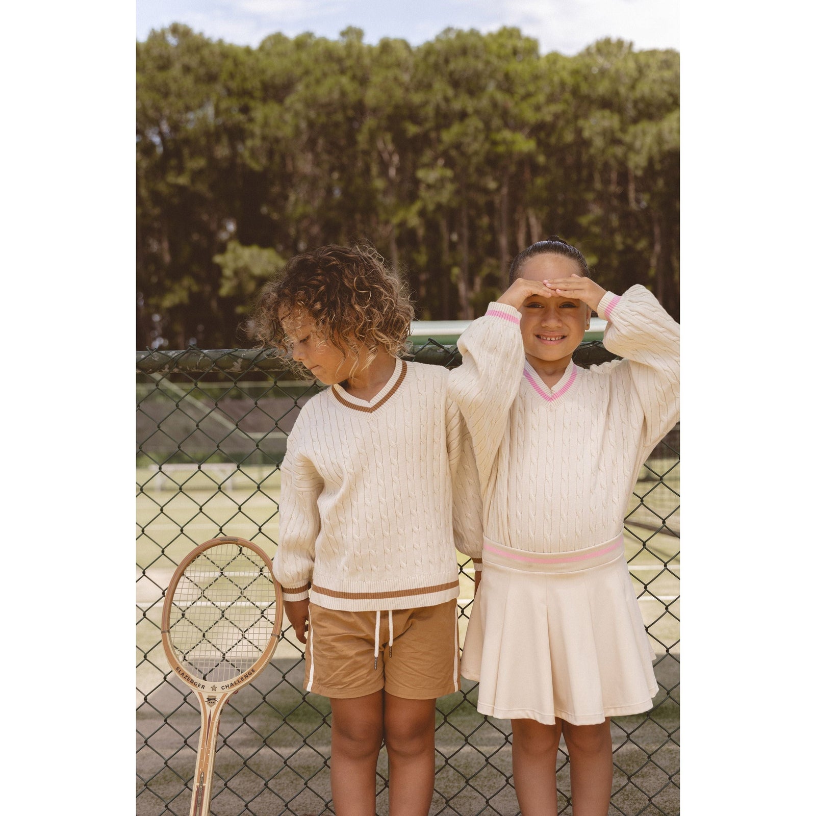 Courtside Tennis Shorts - Cinnamon