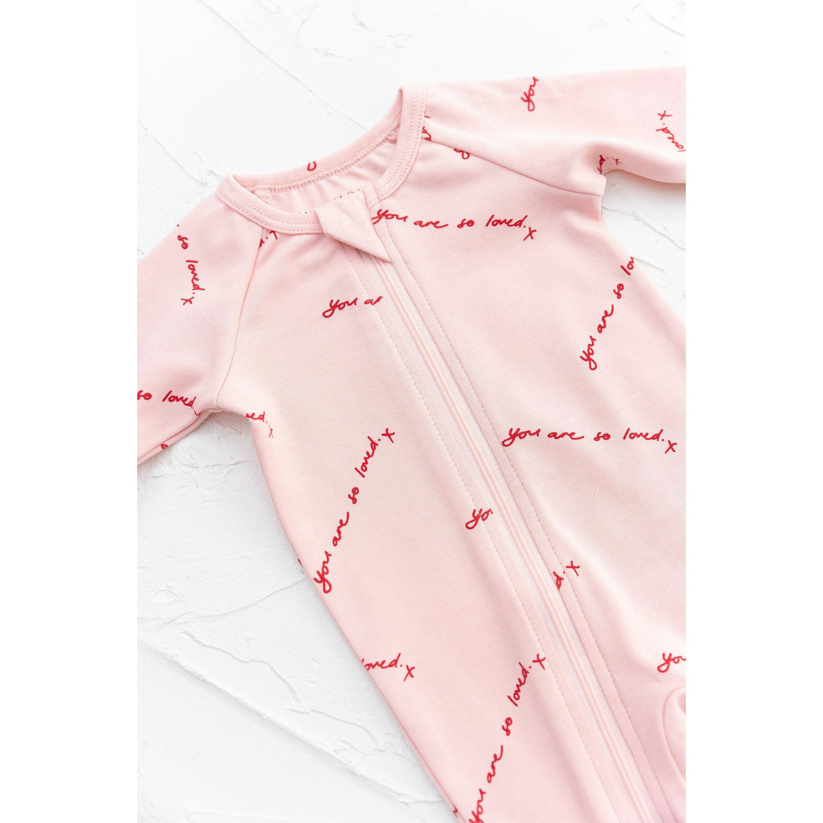 You Are So Loved Growsuit Baby Pink
