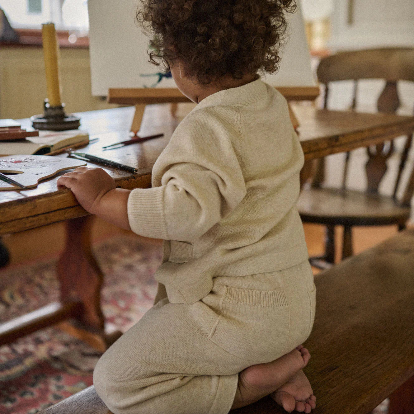 Cecil Cardigan - Oatmeal Marl