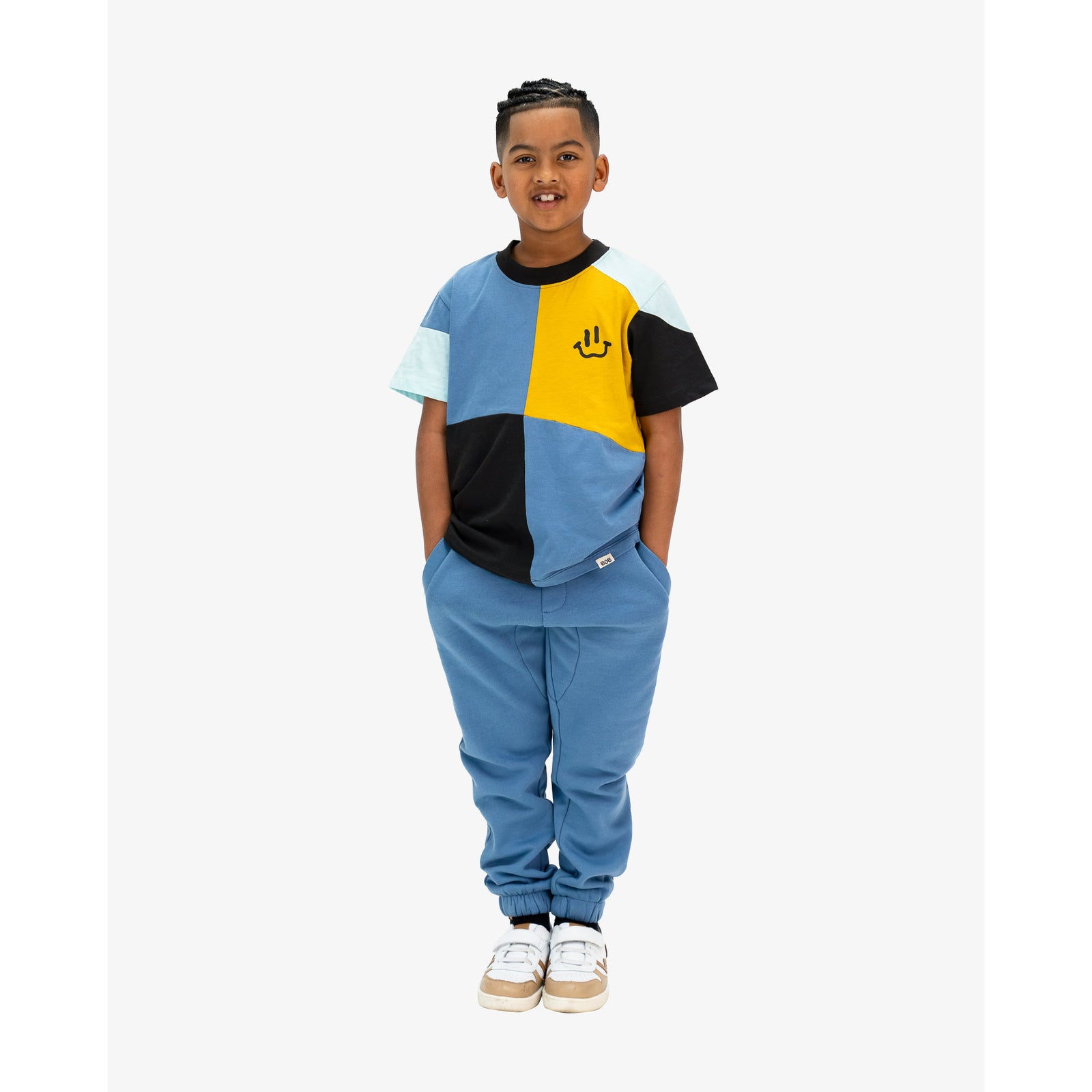 Colour Block Harlequin SS Tee