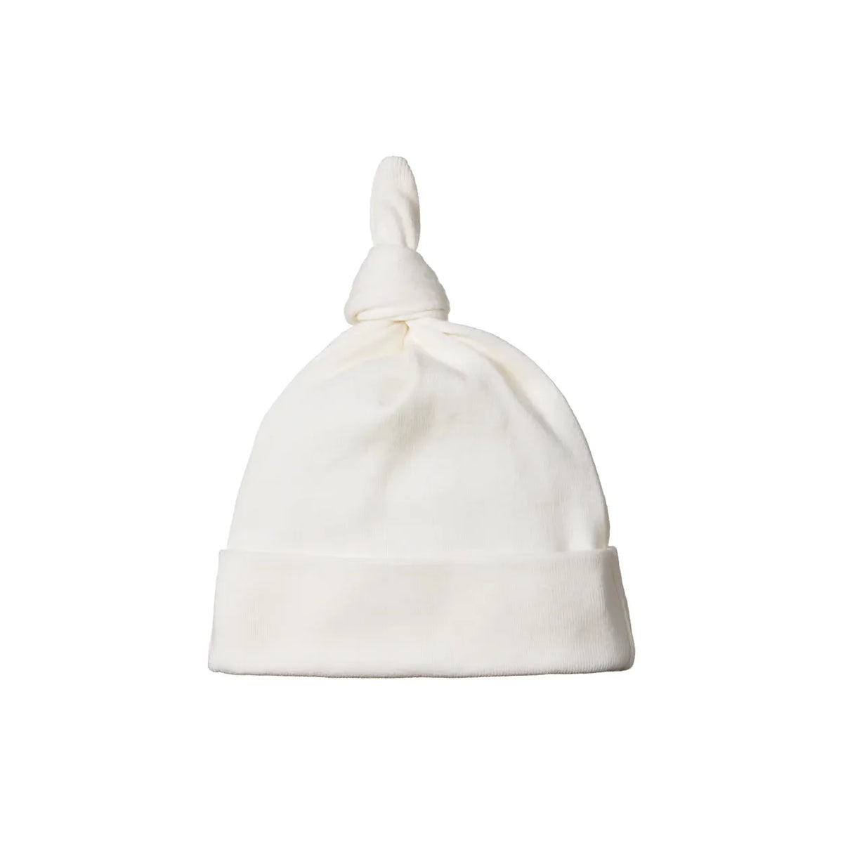 Cotton Knotted Beanie - Natural