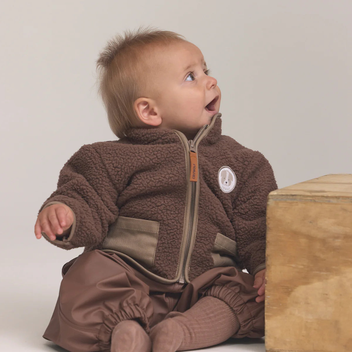 Baby Sherpa Jacket - Pinecone