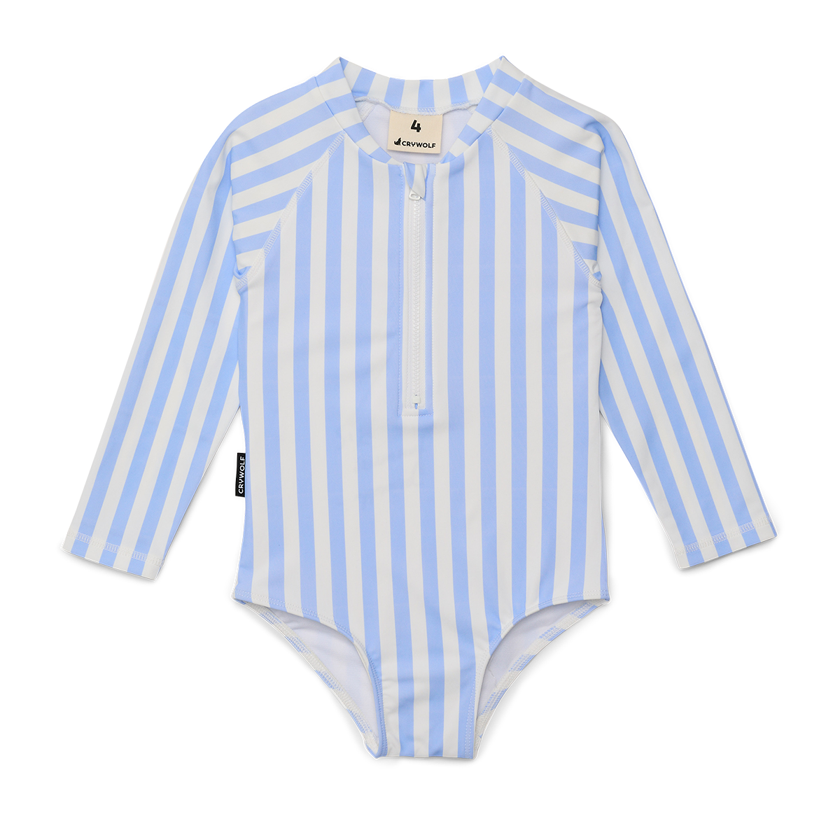 Long Sleeve Swimsuit Sky Blue Stripe