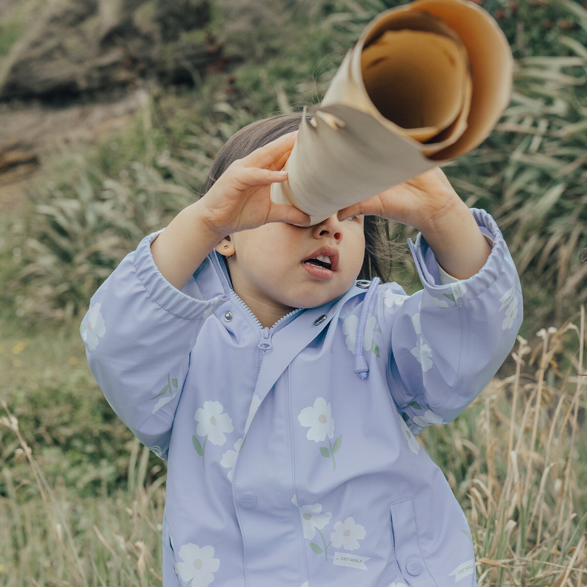 Play Jacket Floral Periwinkle