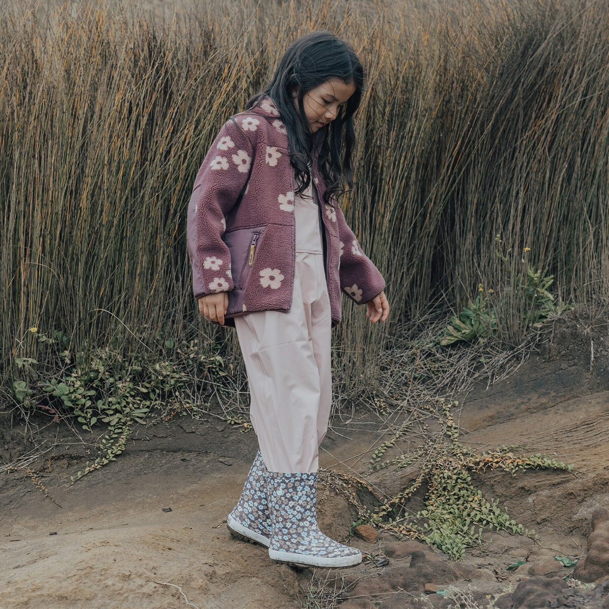 Rain Boots Flower Fields