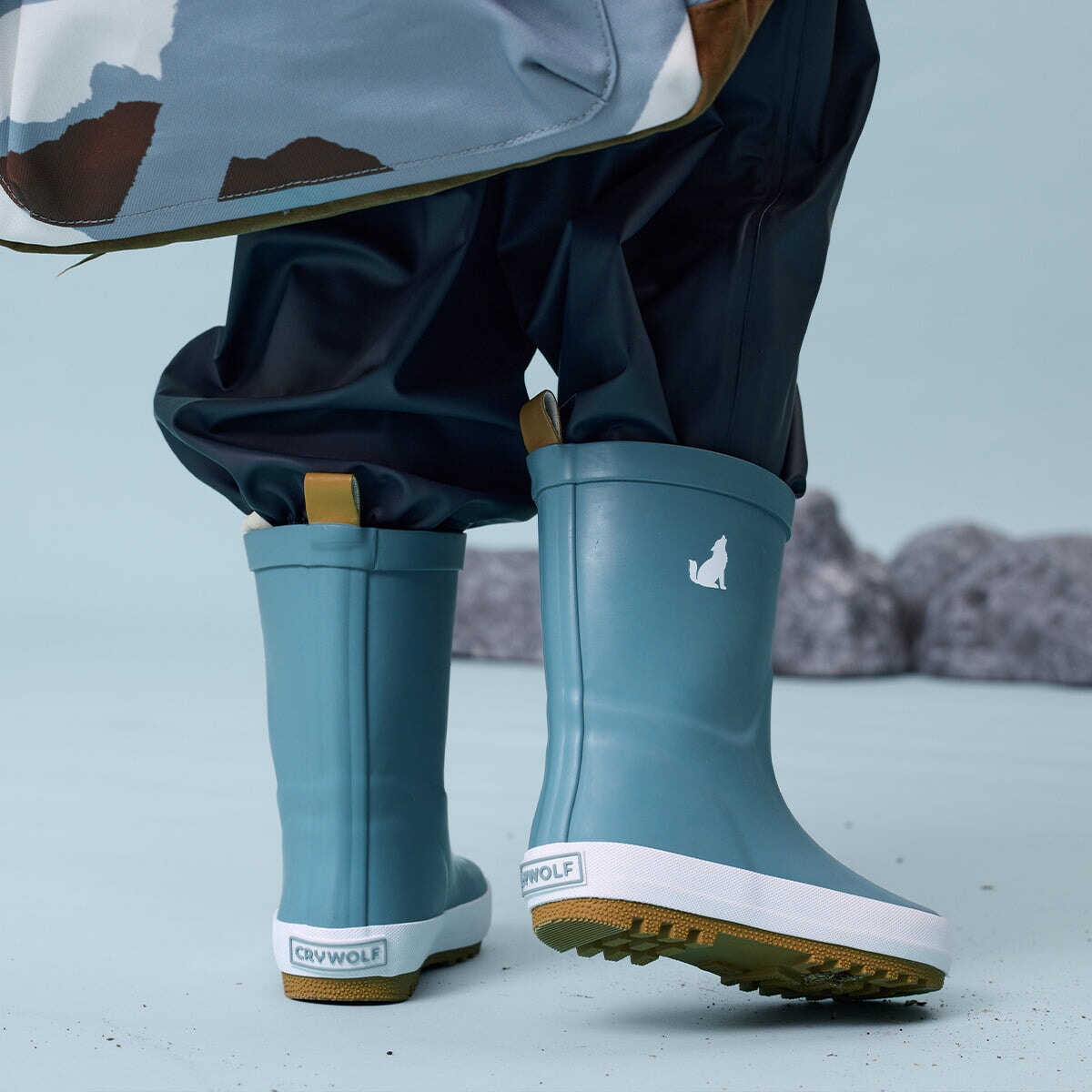 Rain Boots Stone Blue