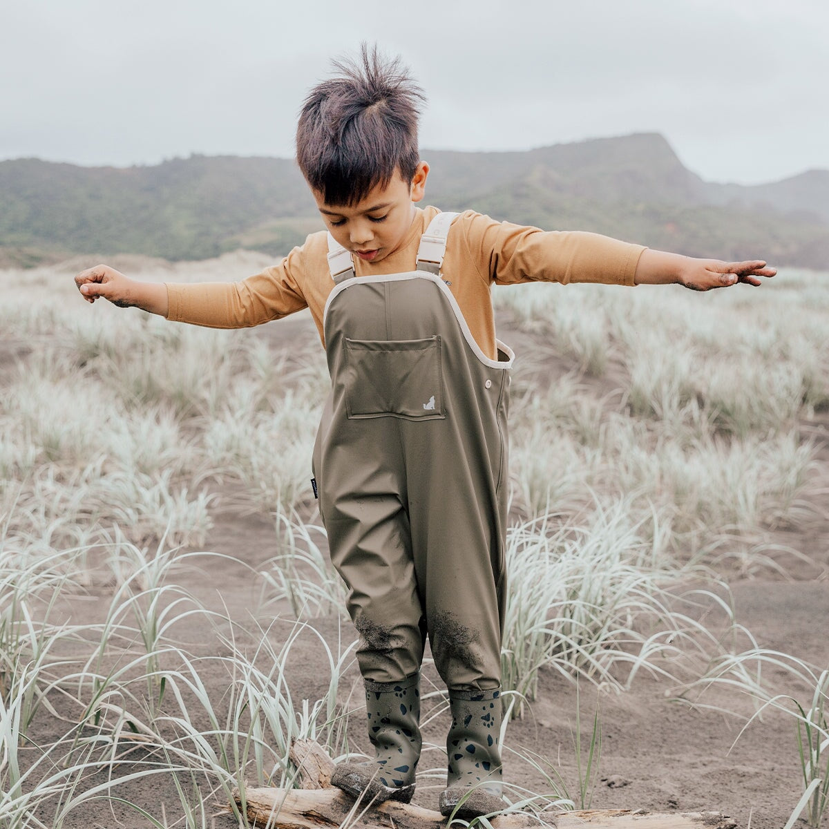 Rain Overalls - Khaki