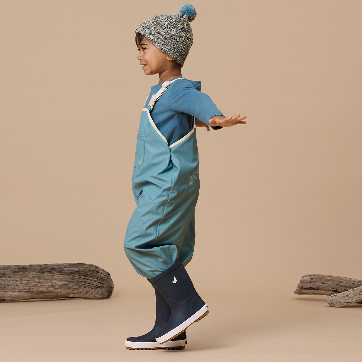 Rain Overalls Stone Blue