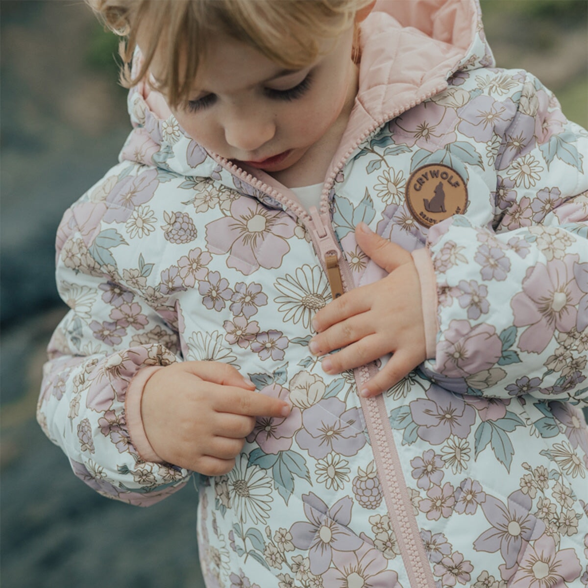 Reversible Eco-Puffer Daisy Floral