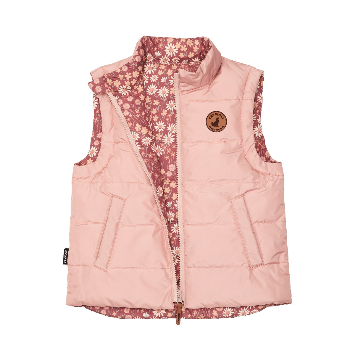 Reversible Vest Rosewood Floral