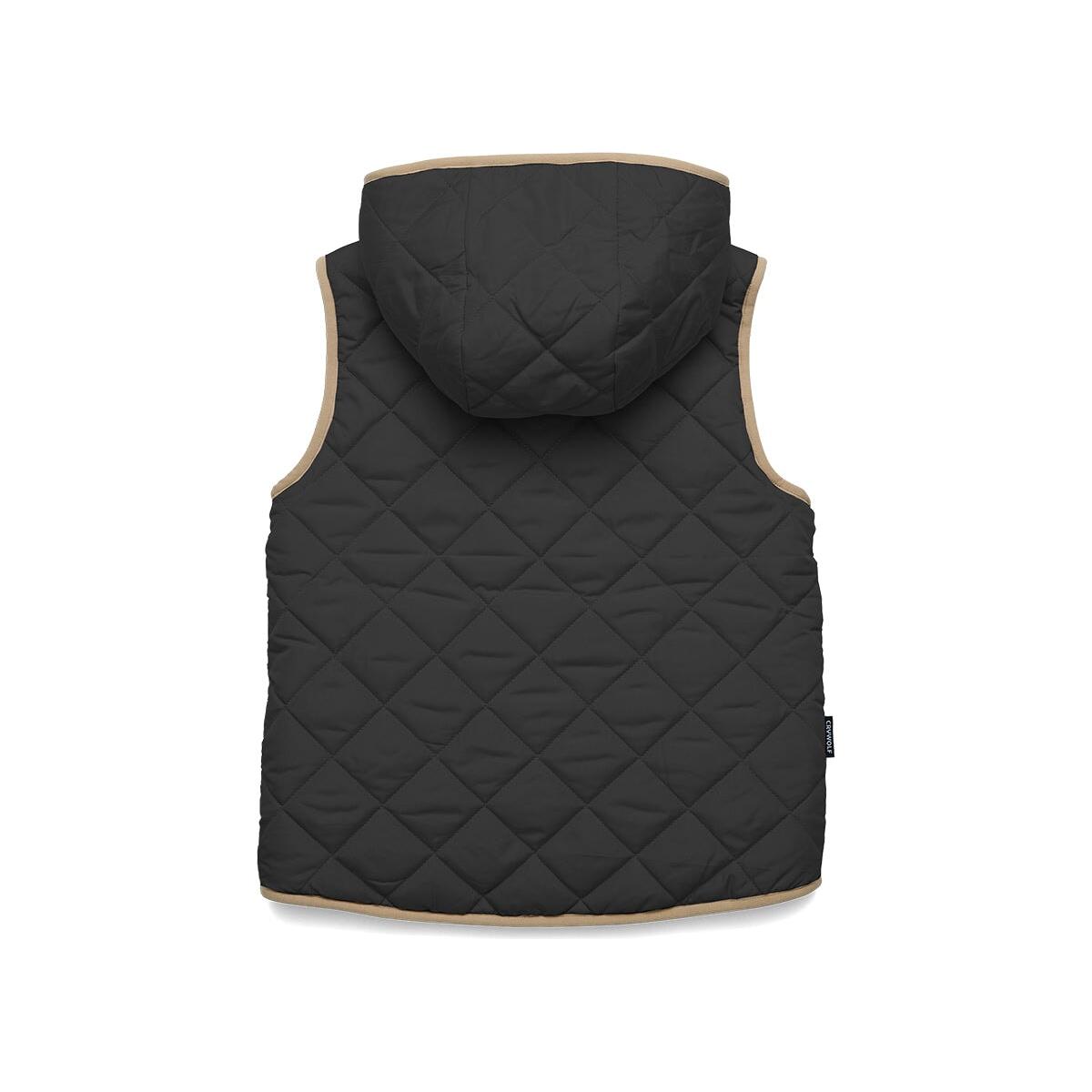 Reversible Yeti Vest Black/Camel