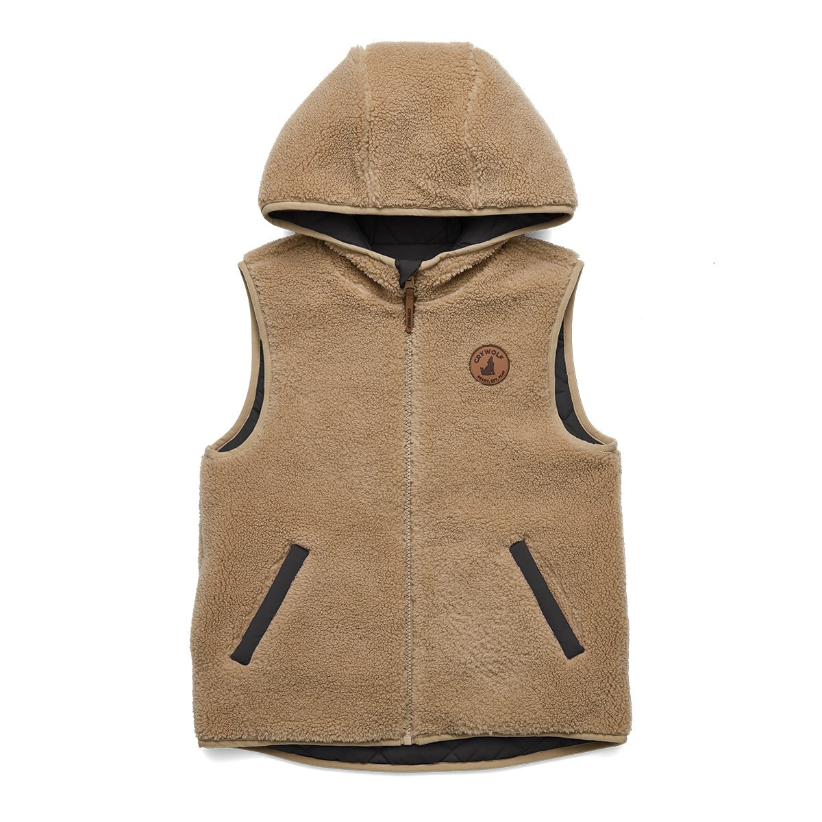 Reversible Yeti Vest Black/Camel