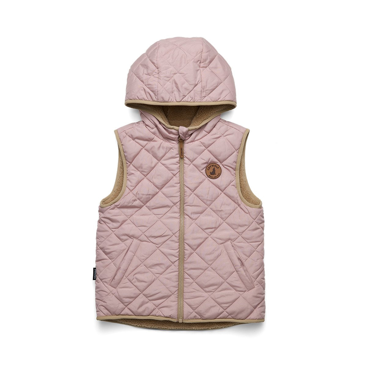 Reversible Yeti Vest Blush/Camel