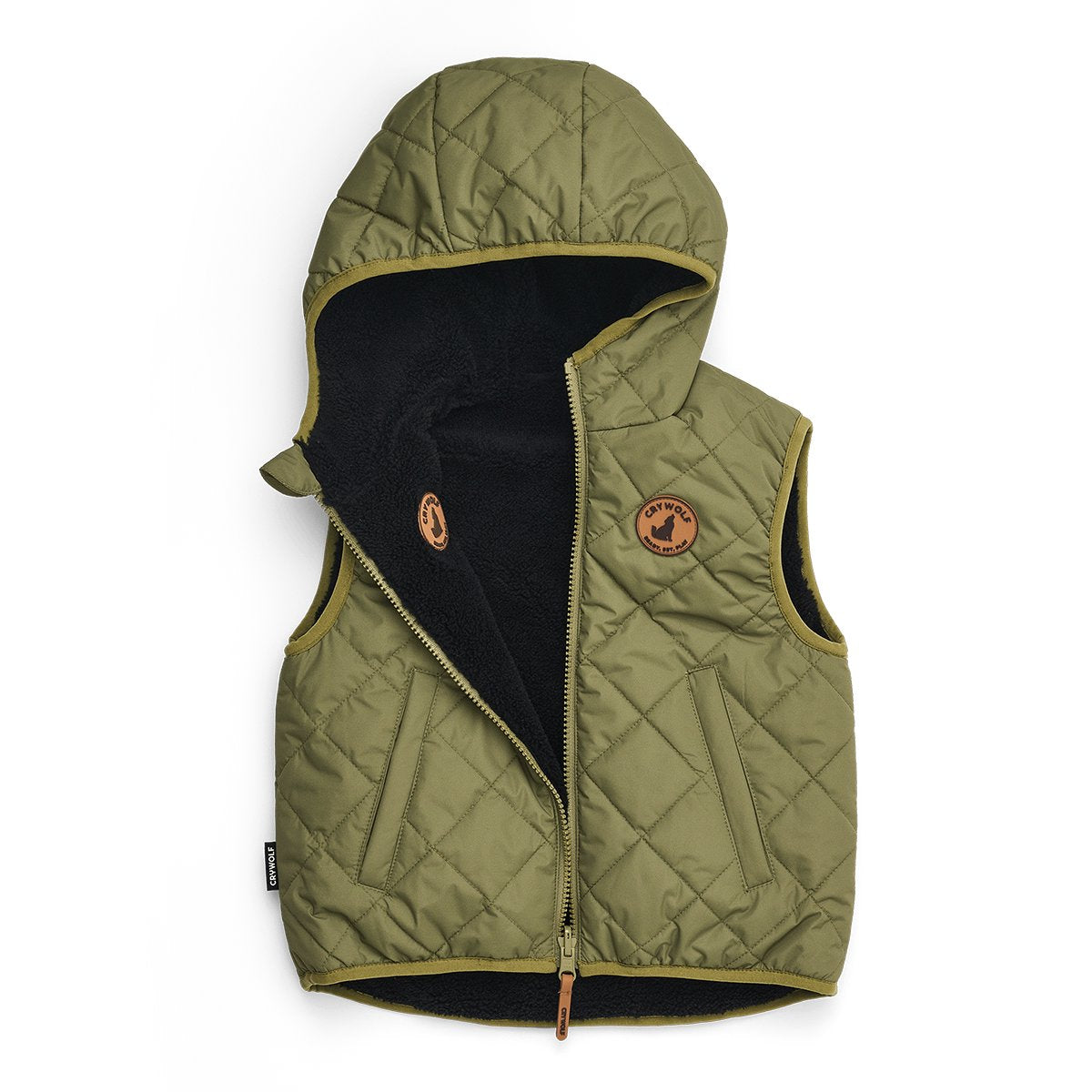 Reversible Yeti Vest Fern/Black