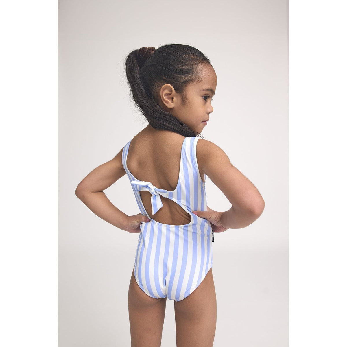 Swimsuit Sky Blue Stripe