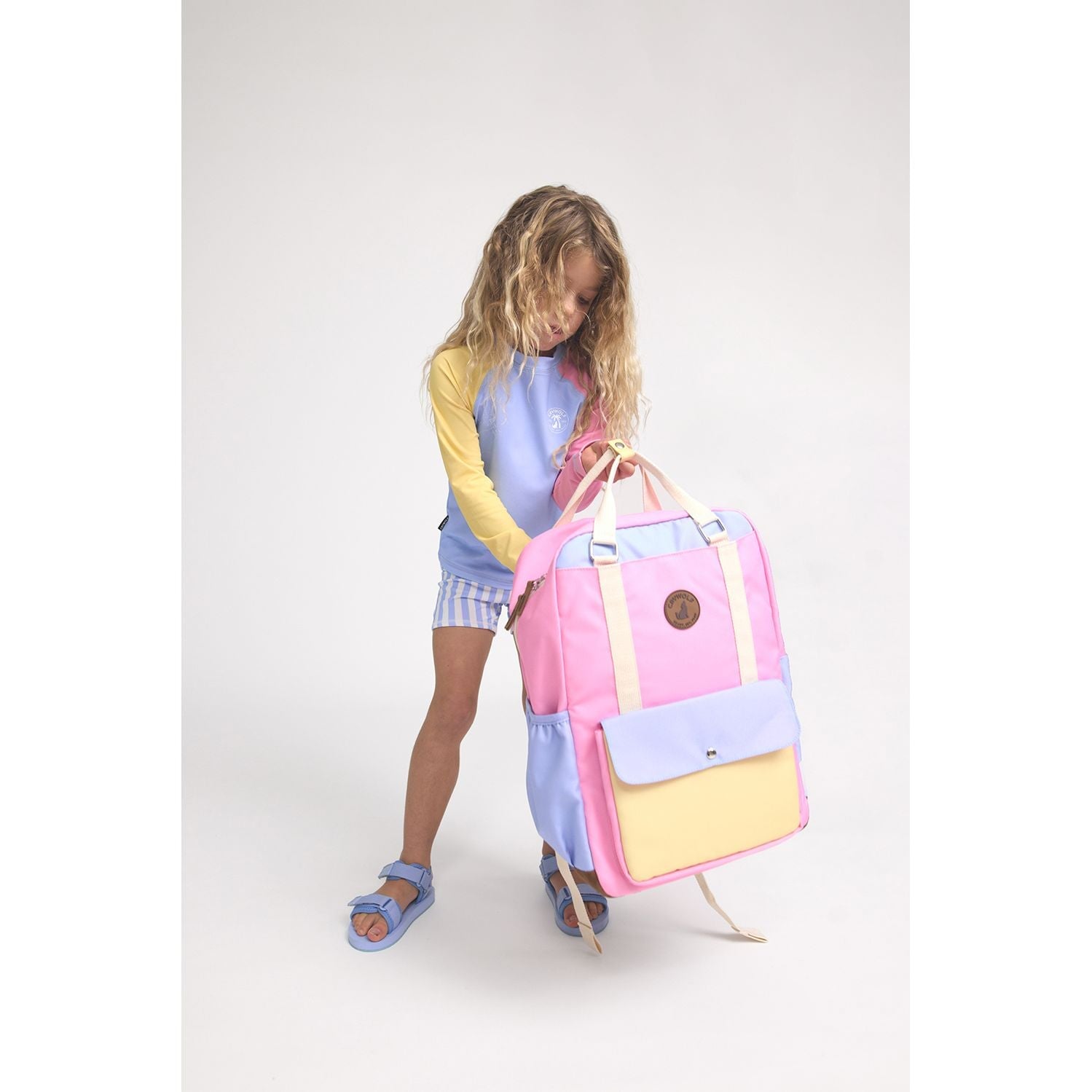 Long Sleeve Rash Vest Pop Colourblock