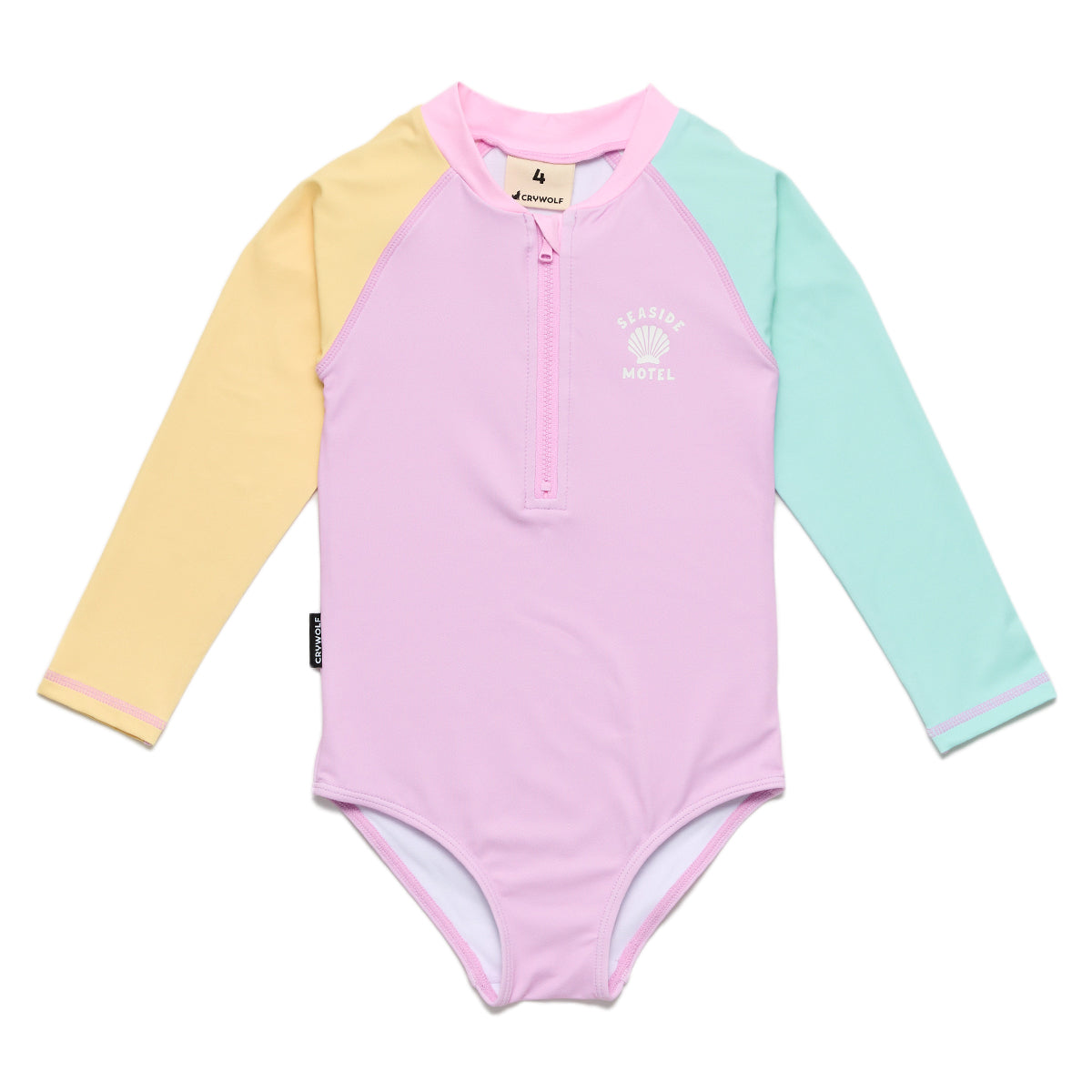 Crywolf Long Sleeve Swimsuit - Poolside Colourblock