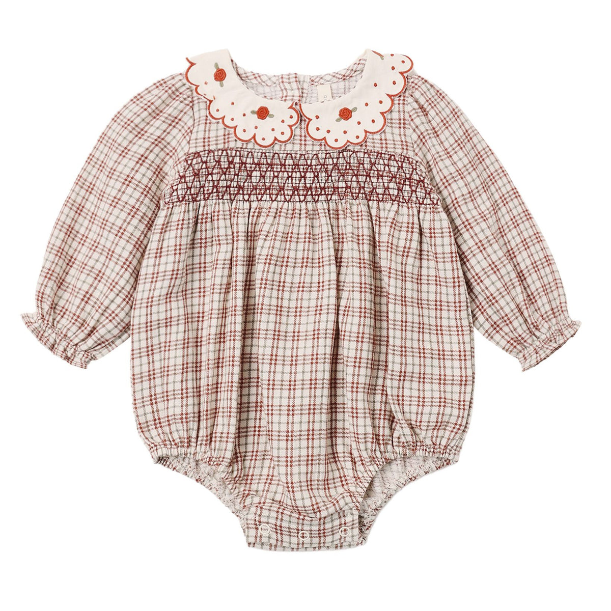 Callie Romper Christmas Plaid