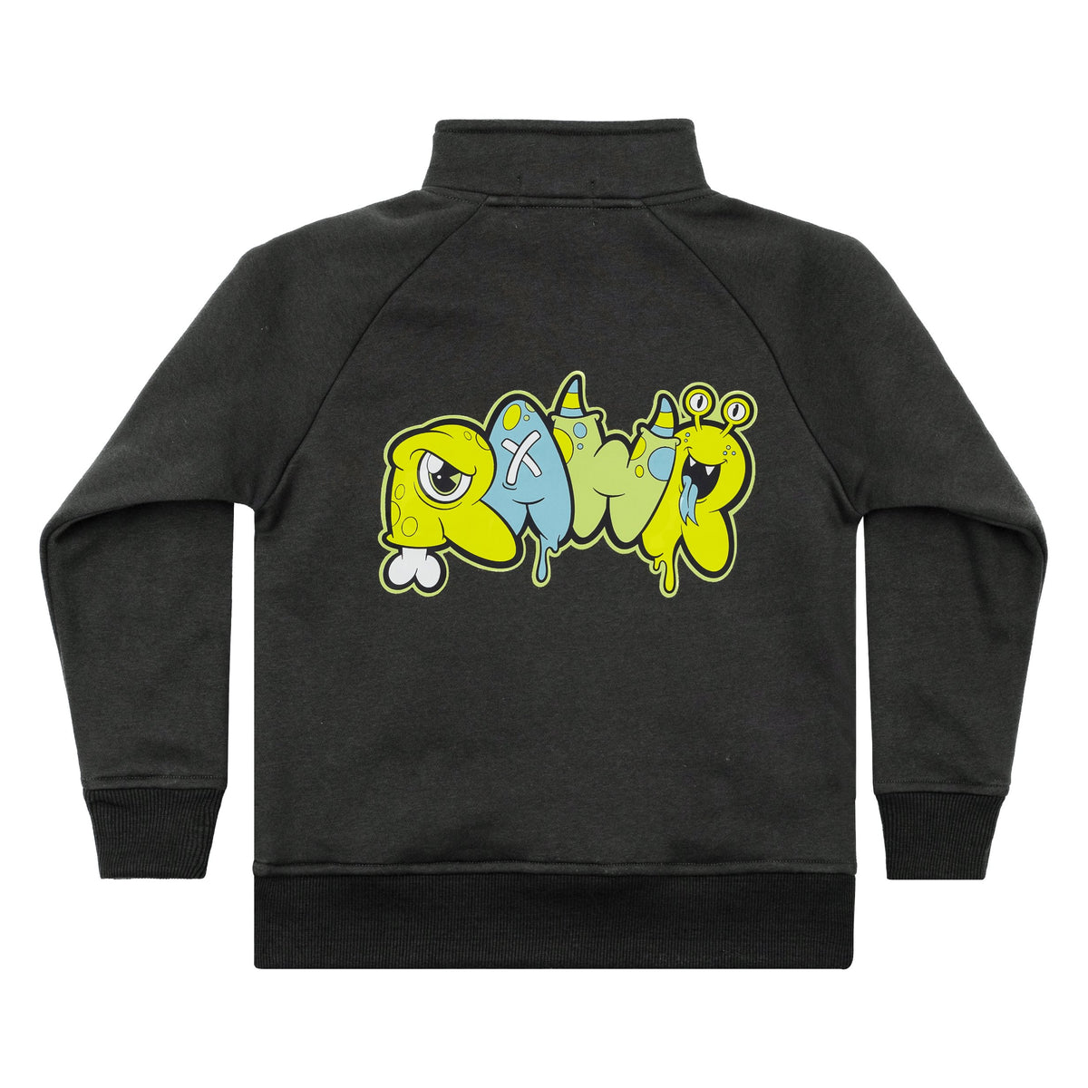 Charcoal Monster Quarter-Zip Crew