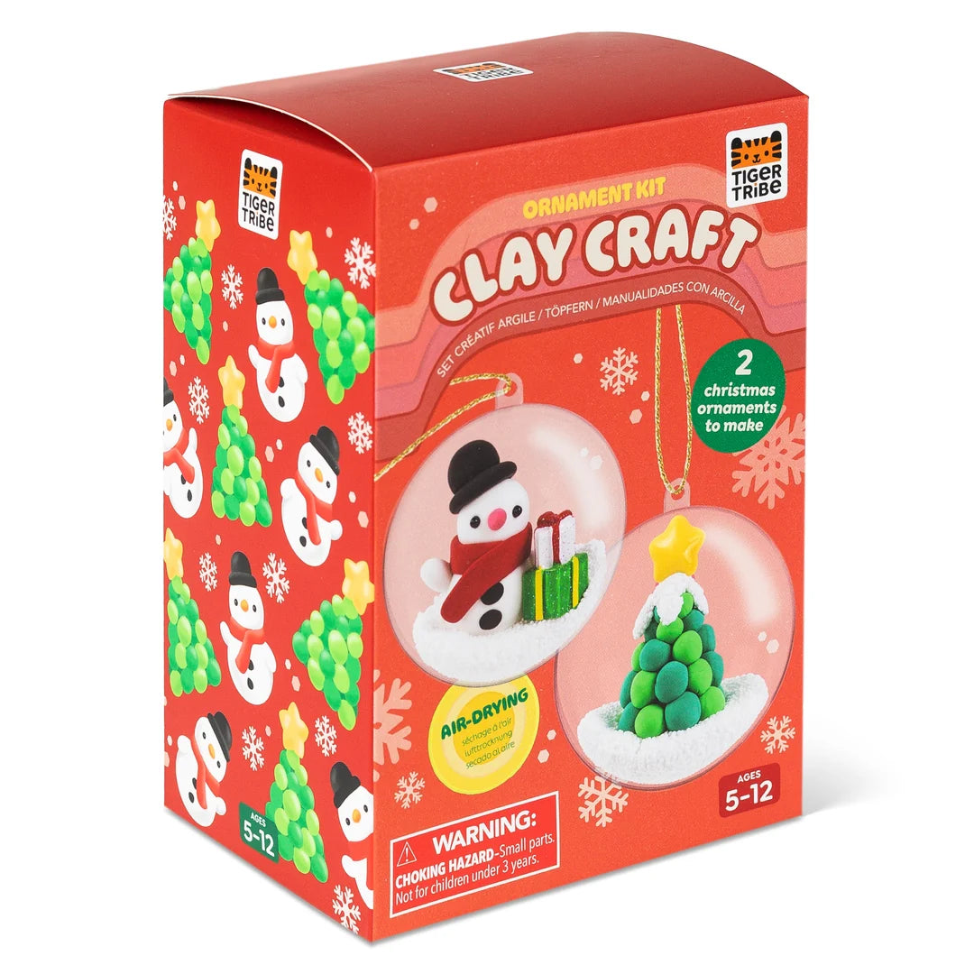 Clay Craft - Ornament Kit - Snowman &amp; Tree