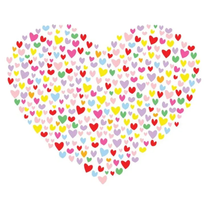 Confetti Hearts Card Card