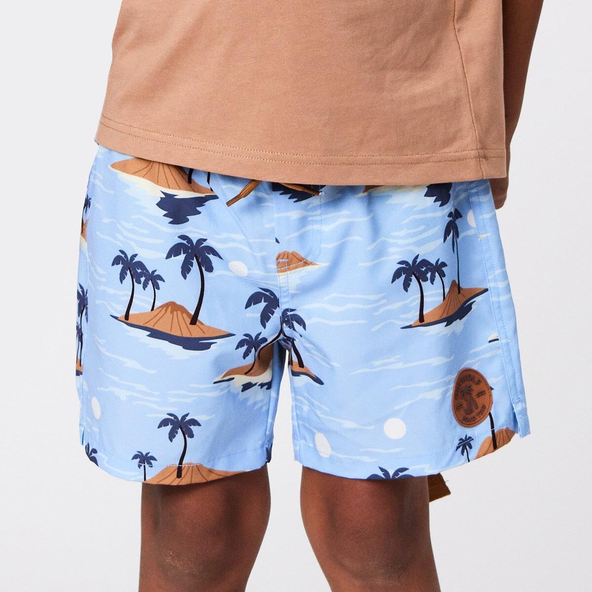 Board Shorts Blue Lost Island