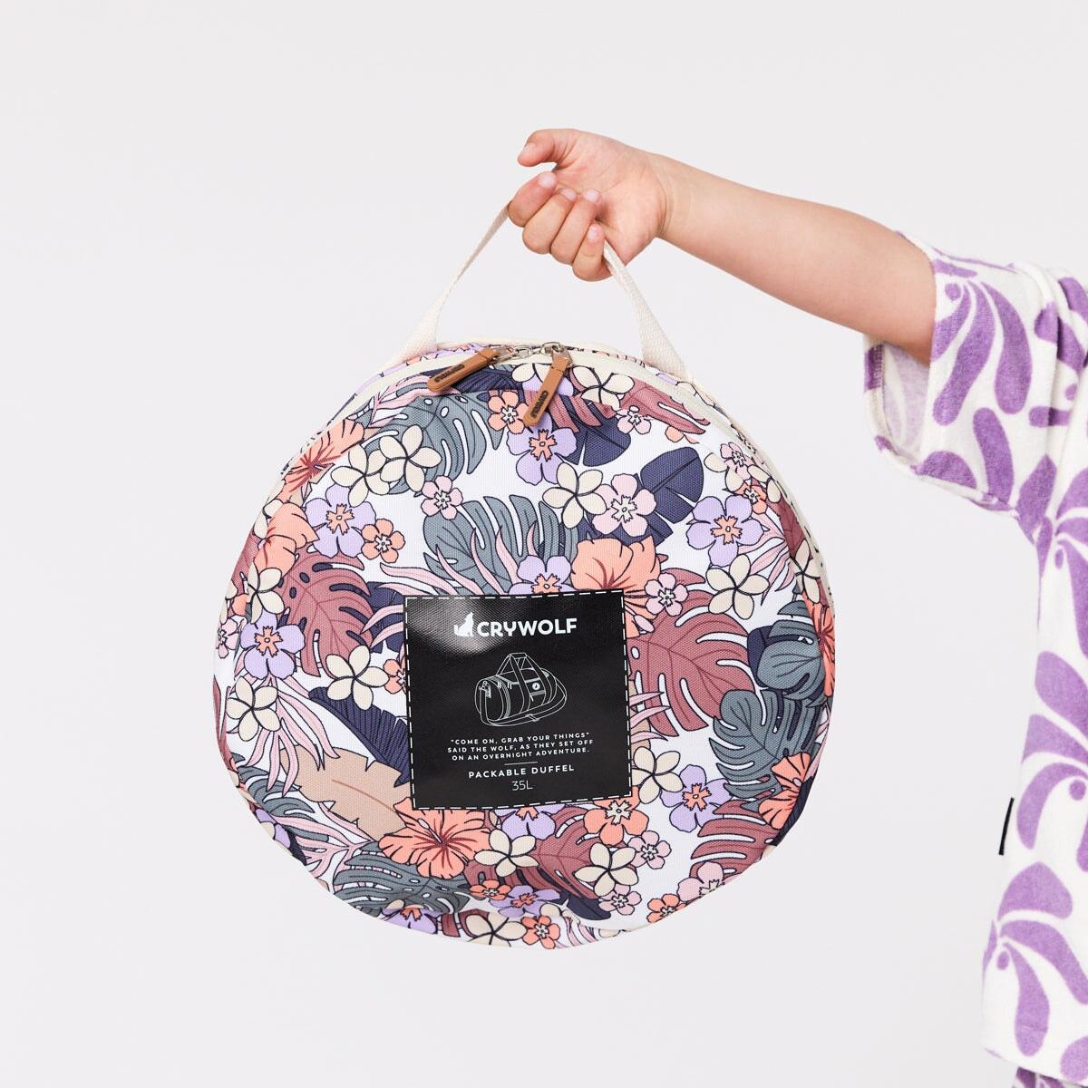 Packable Duffel Tropical Floral