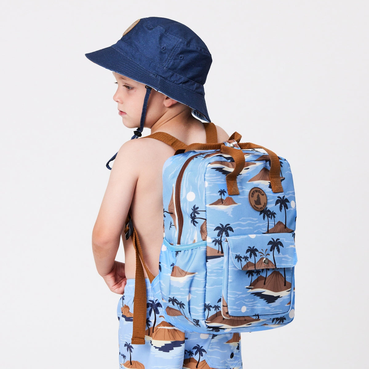 Mini Backpack Blue Lost Island