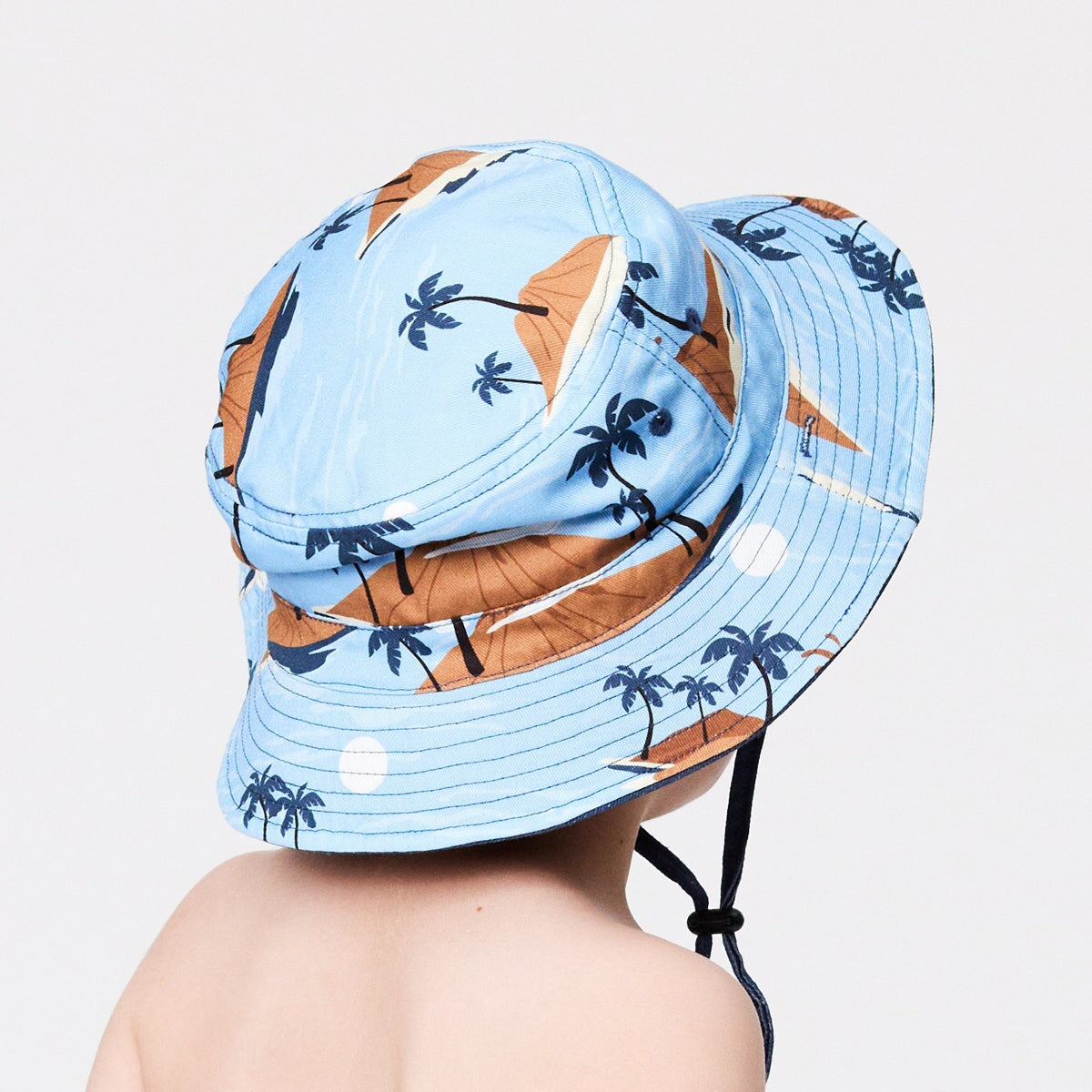 Reversible Bucket Hat Blue Lost Island