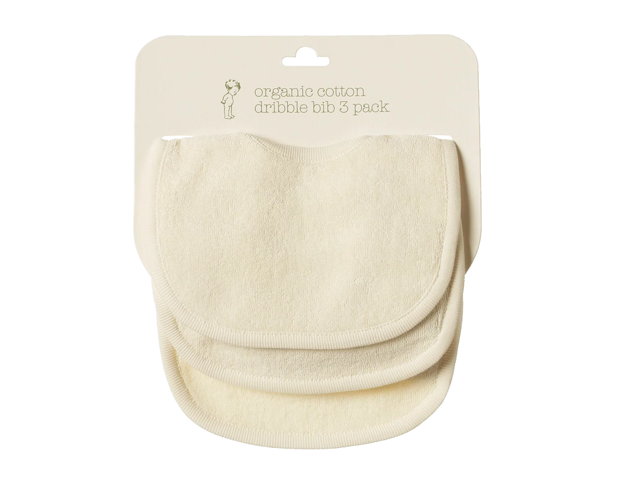 Dribble Bibs 3 Pack - Natural