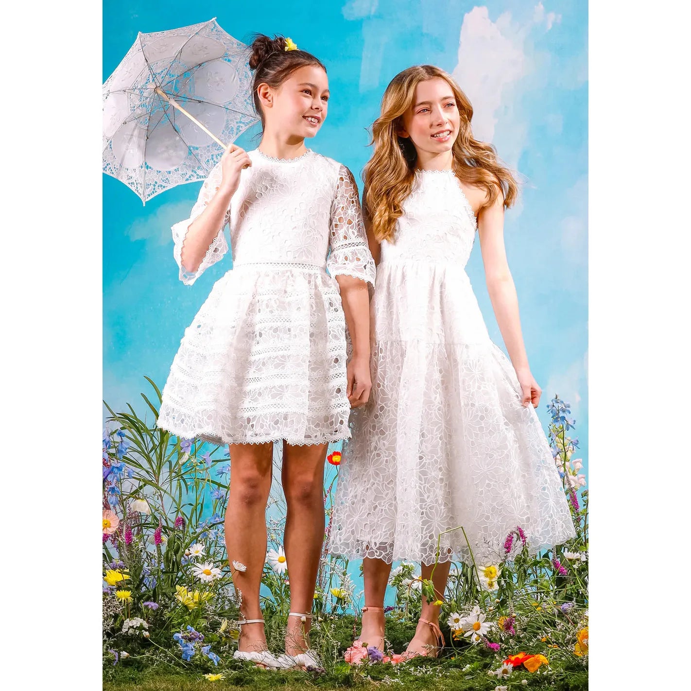 Sadie Embroidered Dress - Ivory