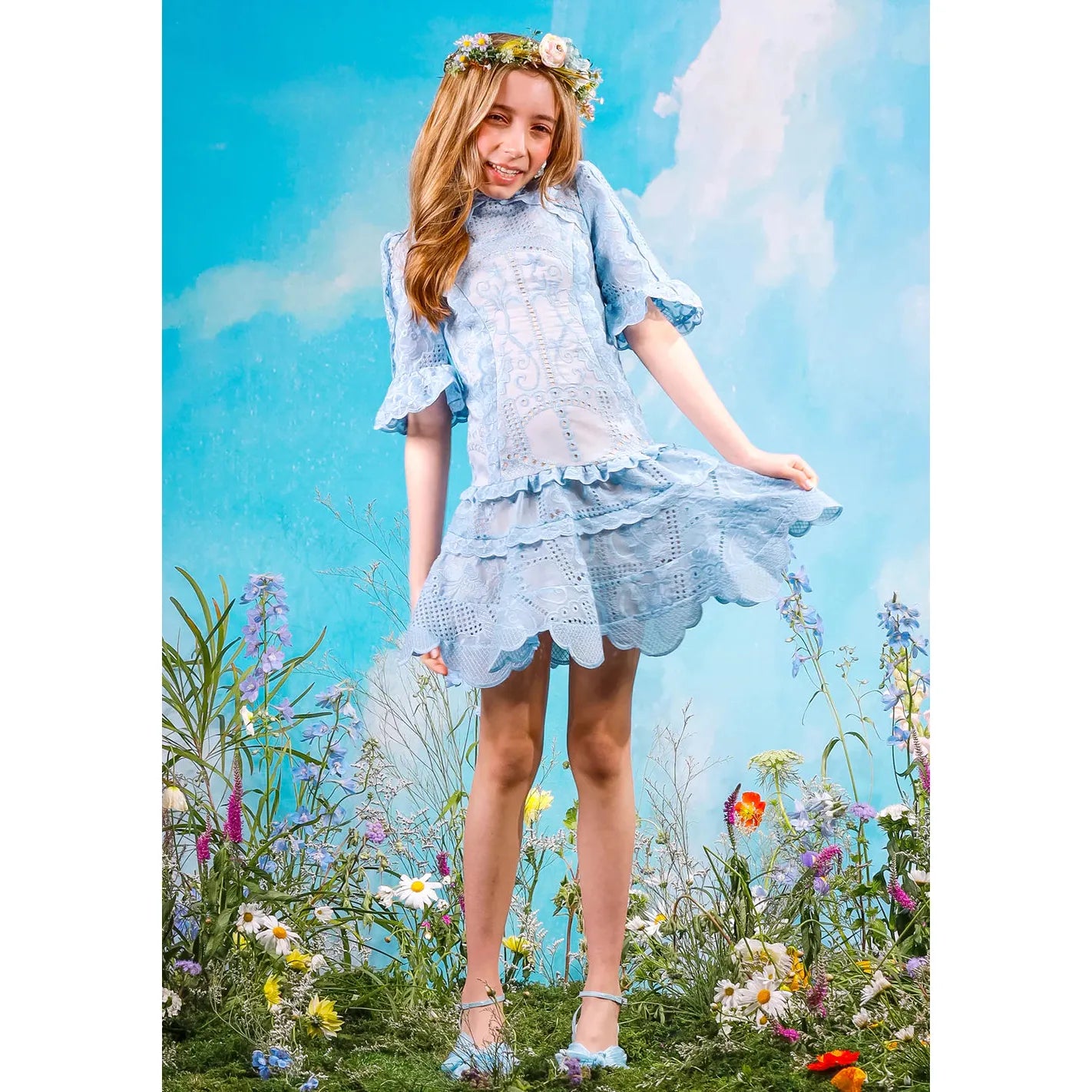 Penelope Mini Dress - Blue