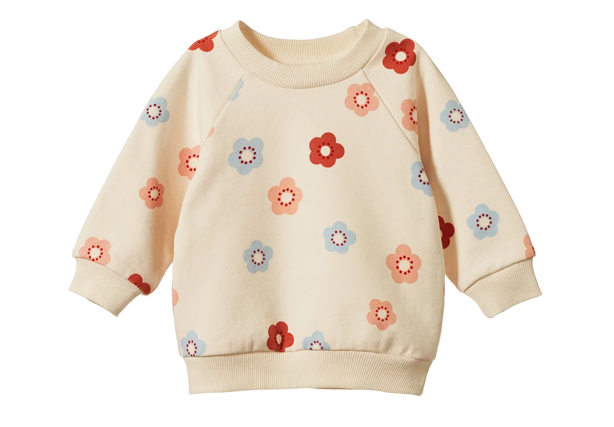 Emerson Sweater - Flora Stamp Print