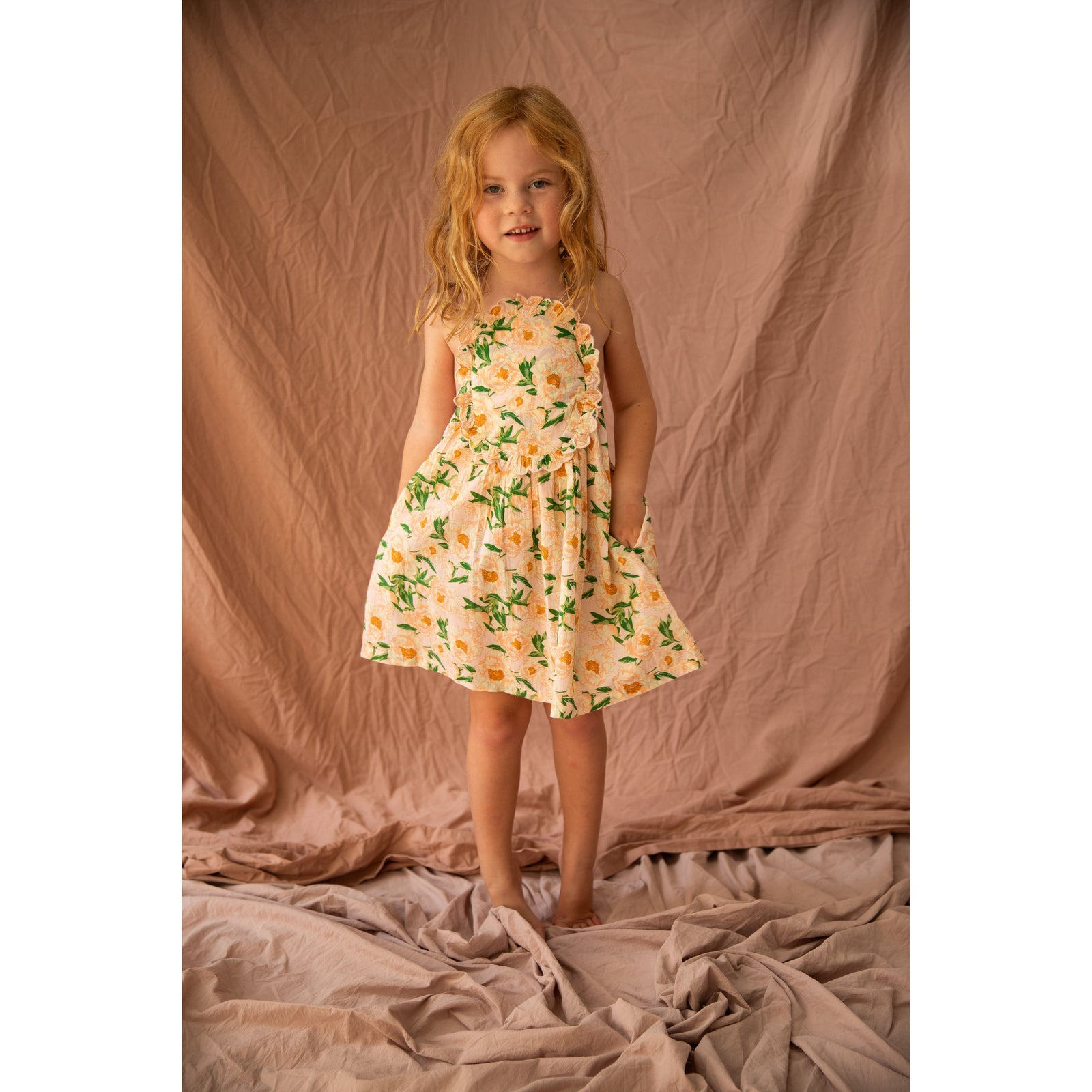 Evie Dress-Soiree Bouquet Strawberry Sundae