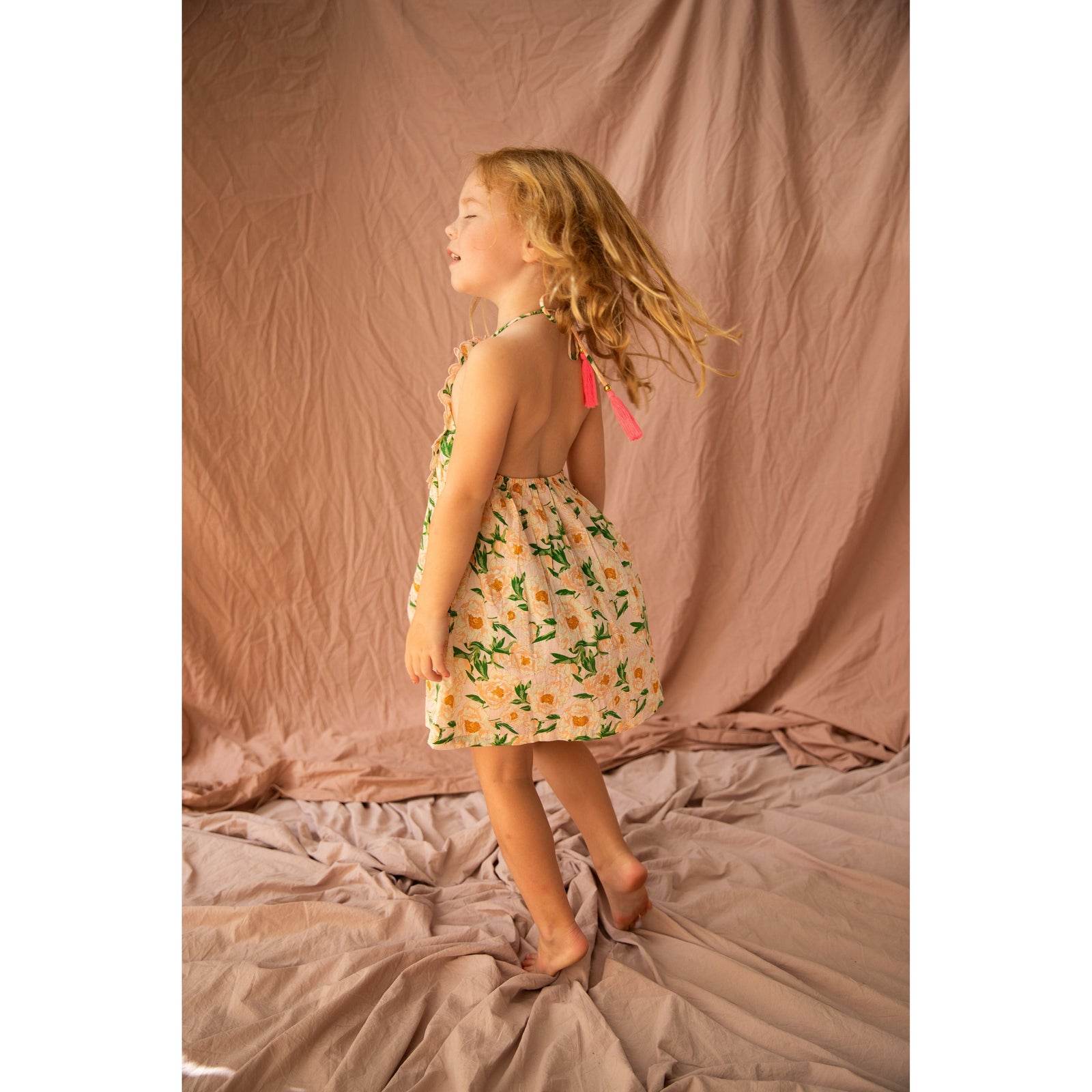 Evie Dress-Soiree Bouquet Strawberry Sundae