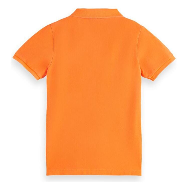 Garment-Dyed Short-Sleeved Polo - Orange
