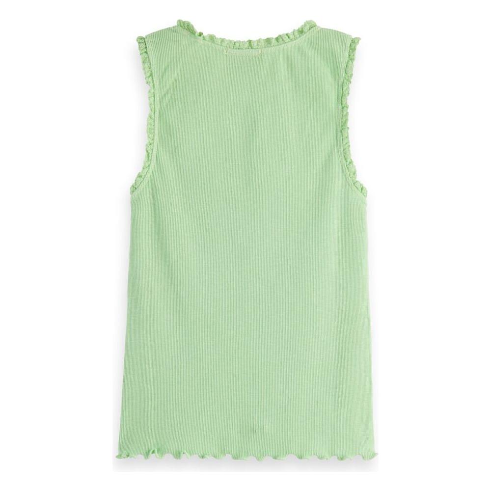 Fitted Rib Tank-Top - Lime