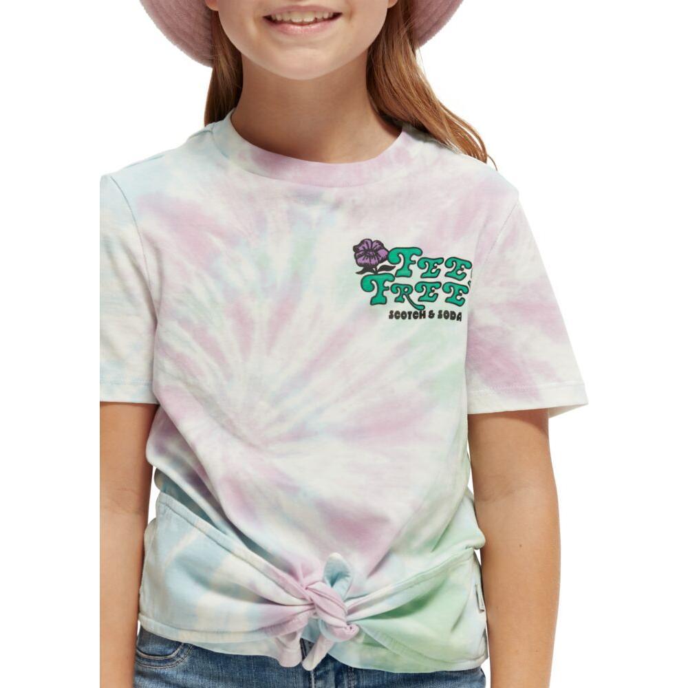 Relaxed-Fit Knotted Tie-Dye Tee