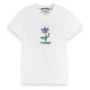 Slim-Fit Flower Artwork T-Shirt